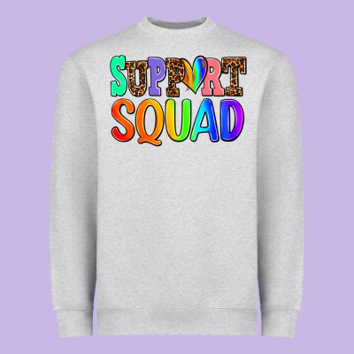 Support Squad Heavyweight Sweatshirt Designed By Adodesignshop
