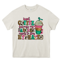 Cream iced coffee because my sarcasm needs to stay hydra Heavy Core Tee - Jasminsmagicworld