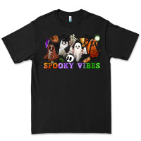 Black spooky vibes sports ghosts Premium Tee - CowGirlArtShop
