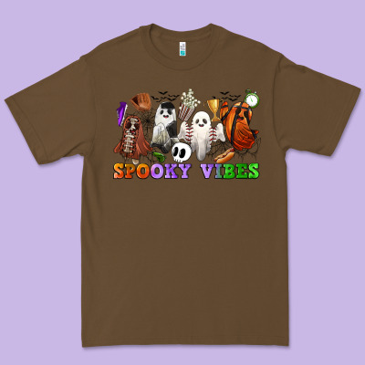 Spooky Vibes Sports Ghosts Premium Tee Designed By Cowgirlartshop