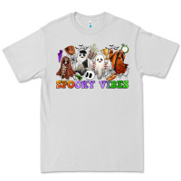 Dove Grey spooky vibes sports ghosts Premium Tee - CowGirlArtShop