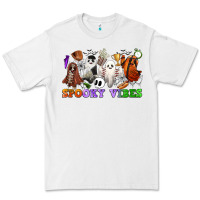 White spooky vibes sports ghosts Premium Tee - CowGirlArtShop