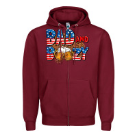 Burgundy bad and boozy usa Zipper Hoodie - AdoDesignShop