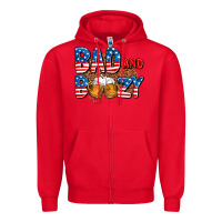 Red bad and boozy usa Zipper Hoodie - AdoDesignShop