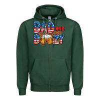 Sports Green bad and boozy usa Zipper Hoodie - AdoDesignShop