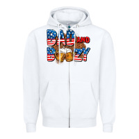 White bad and boozy usa Zipper Hoodie - AdoDesignShop