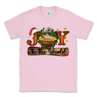Bubblegum Pink joy to the world Classic Tee - CowGirlArtShop