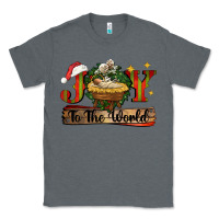 Charcoal Heather joy to the world Classic Tee - CowGirlArtShop