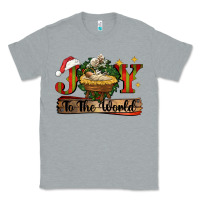 Heather Grey joy to the world Classic Tee - CowGirlArtShop