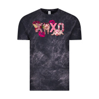 Cloud Black Valentine's Day pig xoxo Vintage Tee - FaDigitalArtStudio