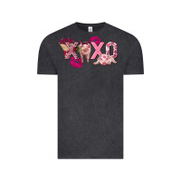 Vintage Black Valentine's Day pig xoxo Vintage Tee - FaDigitalArtStudio