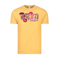 Vintage Mustard Valentine's Day pig xoxo Vintage Tee - FaDigitalArtStudio