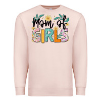 Pale Pink mom of girls Premium Sweatshirt - JahusDesignShop