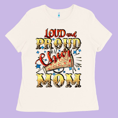 Loud And Proud Cheer Mom Mother's Day Ladies Tee Designed By Cowgirlartshop