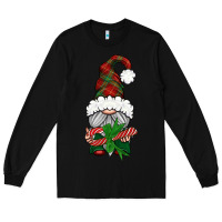 Black Christmas Gnome With Candy Long Sleeve Tee - BundleAndBundleShop