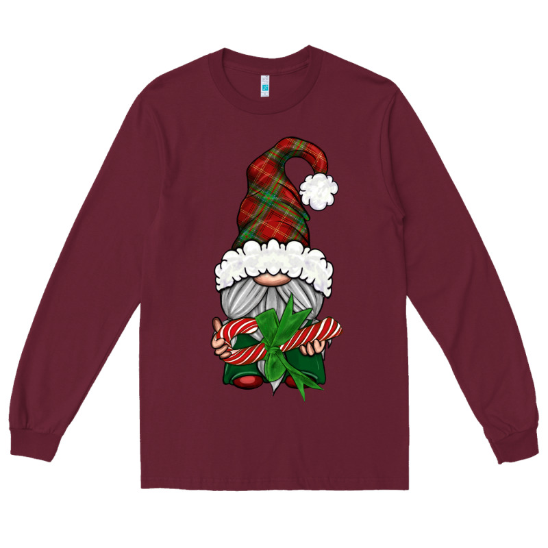 Christmas Gnome With Candy Long Sleeve Tee by BundleAndBundleShop | Teevron