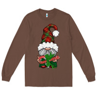 Chestnut Christmas Gnome With Candy Long Sleeve Tee - BundleAndBundleShop