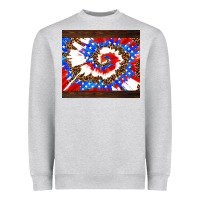 Heather Grey usa tie dye Heavyweight Sweatshirt - AdoDesignShop