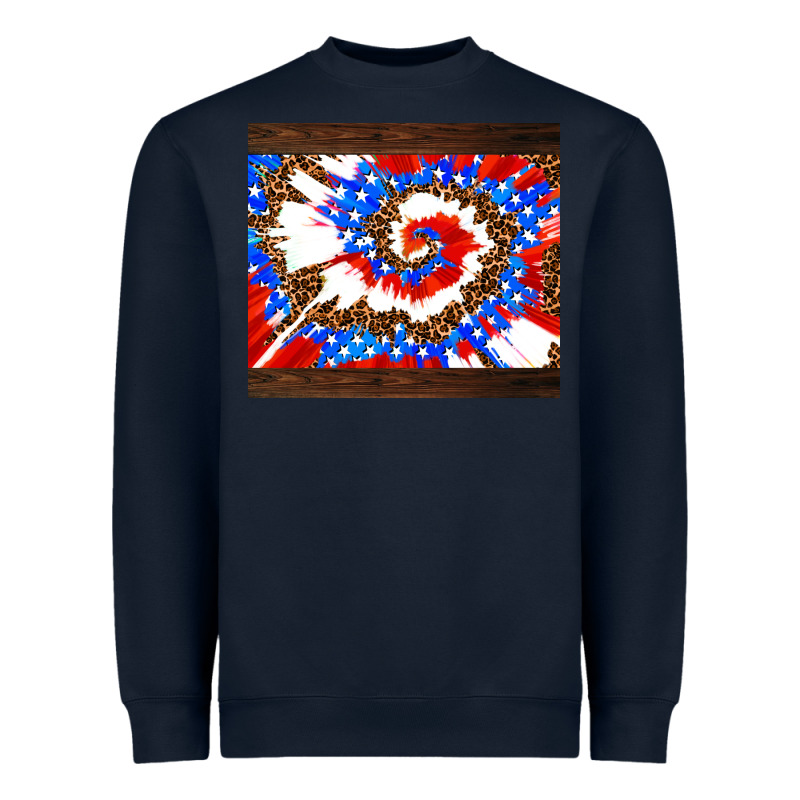 Usa Tie Dye Heavyweight Sweatshirt by AdoDesignShop | Teevron