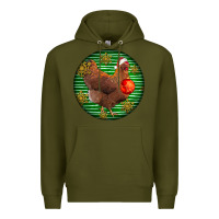 Army Green new hampshire red chicken christmas Premium Hoodie - LillyAllenDesigns