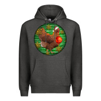 Charcoal Heather new hampshire red chicken christmas Premium Hoodie - LillyAllenDesigns