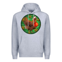 Heather Grey new hampshire red chicken christmas Premium Hoodie - LillyAllenDesigns