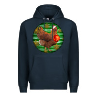 Navy new hampshire red chicken christmas Premium Hoodie - LillyAllenDesigns