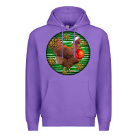 Purple new hampshire red chicken christmas Premium Hoodie - LillyAllenDesigns
