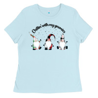 Baby Blue chillin' with my gnomies for light Ladies Tee - artisFamous