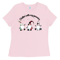 Bubblegum Pink chillin' with my gnomies for light Ladies Tee - artisFamous