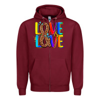 Burgundy pride lgbtqi love is love Zipper Hoodie - AdoDesignShop