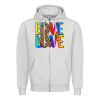 Dove Grey pride lgbtqi love is love Zipper Hoodie - AdoDesignShop