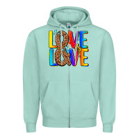 Seafoam pride lgbtqi love is love Zipper Hoodie - AdoDesignShop