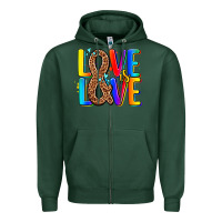 Sports Green pride lgbtqi love is love Zipper Hoodie - AdoDesignShop