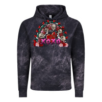 Cloud Black skull xoxo rainbow valentine's day Vintage Hoodie - FaDigitalArtStudio