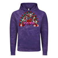 Cloud Purple skull xoxo rainbow valentine's day Vintage Hoodie - FaDigitalArtStudio