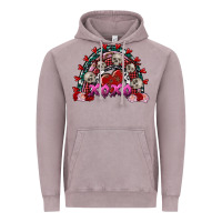Vintage Zinc skull xoxo rainbow valentine's day Vintage Hoodie - FaDigitalArtStudio
