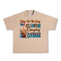 Burro Plan For The Day Coffee Camping Wine Frappe Coffee Urban Heavy Tee - FaDigitalArtStudio