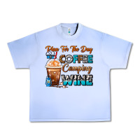 Grape Ice Plan For The Day Coffee Camping Wine Frappe Coffee Urban Heavy Tee - FaDigitalArtStudio
