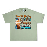 Oil Green Plan For The Day Coffee Camping Wine Frappe Coffee Urban Heavy Tee - FaDigitalArtStudio