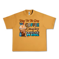 Peanut Butter Plan For The Day Coffee Camping Wine Frappe Coffee Urban Heavy Tee - FaDigitalArtStudio