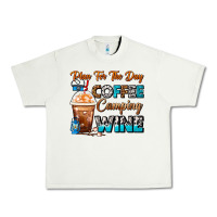 Pistachio Plan For The Day Coffee Camping Wine Frappe Coffee Urban Heavy Tee - FaDigitalArtStudio