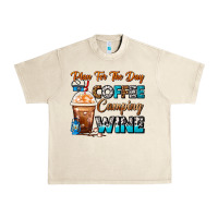 Sandshell Plan For The Day Coffee Camping Wine Frappe Coffee Urban Heavy Tee - FaDigitalArtStudio