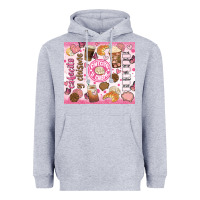 Heather Grey cafecito y chisme Heavyweight Hoodie - JahusDesignShop