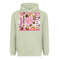 Matcha cafecito y chisme Heavyweight Hoodie - JahusDesignShop