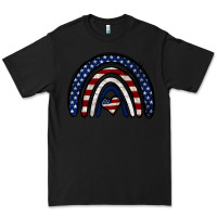 Black USA American Flag Rainbow Premium Tee - Jasminsmagicworld