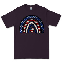 Plum USA American Flag Rainbow Premium Tee - Jasminsmagicworld