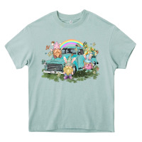 Arona Easter gnomies with truck Easter Day Heavy Core Tee - HowdyJamesFarm