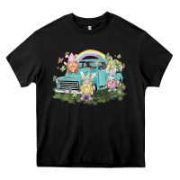 Black Easter gnomies with truck Easter Day Heavy Core Tee - HowdyJamesFarm