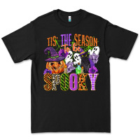 Black tis the season to be spooky Premium Tee - CowGirlArtShop